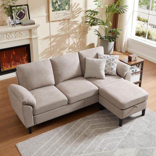 portaforta 80" convertible sectional sofa: a stylish solution for small spaces